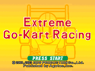 Extreme Go-Kart Racing title screen for Playstation